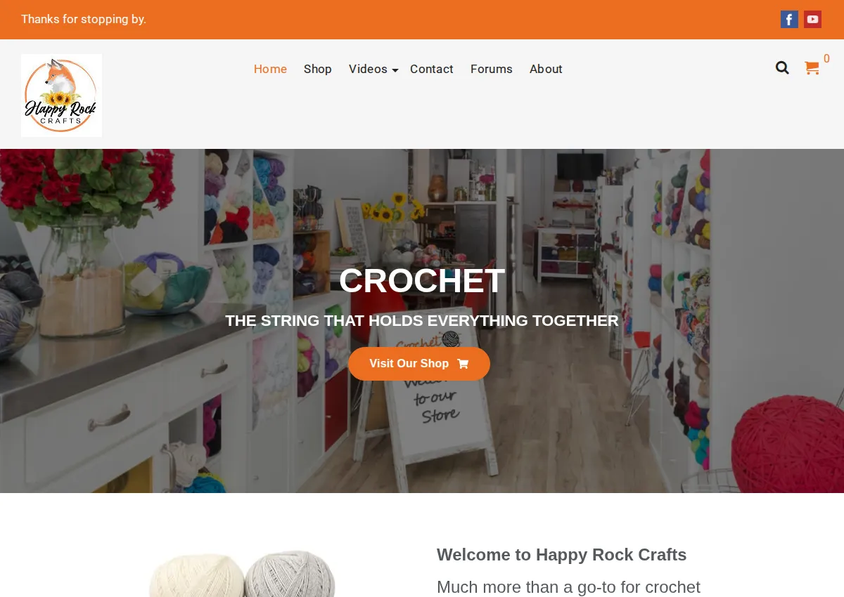 Store homepage
