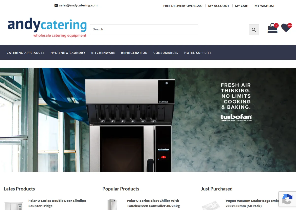 Store homepage
