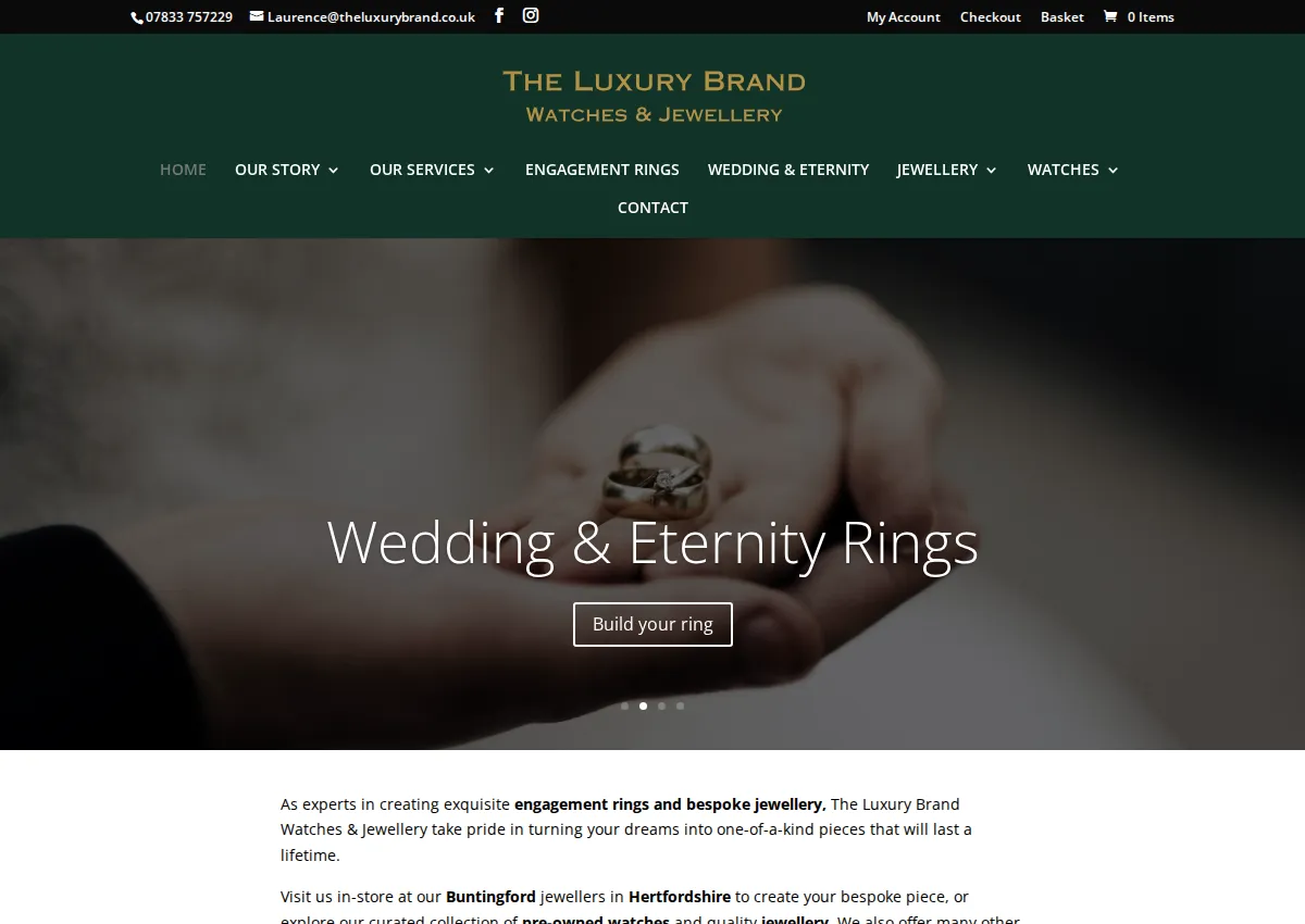 Store homepage