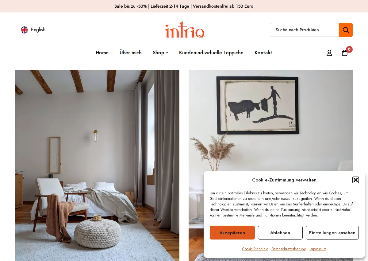 Store homepage