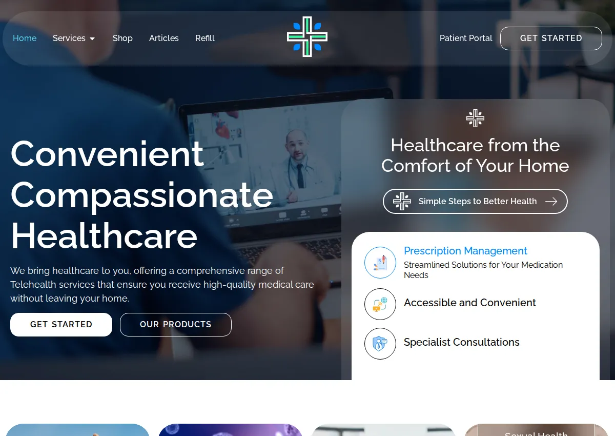 Store homepage