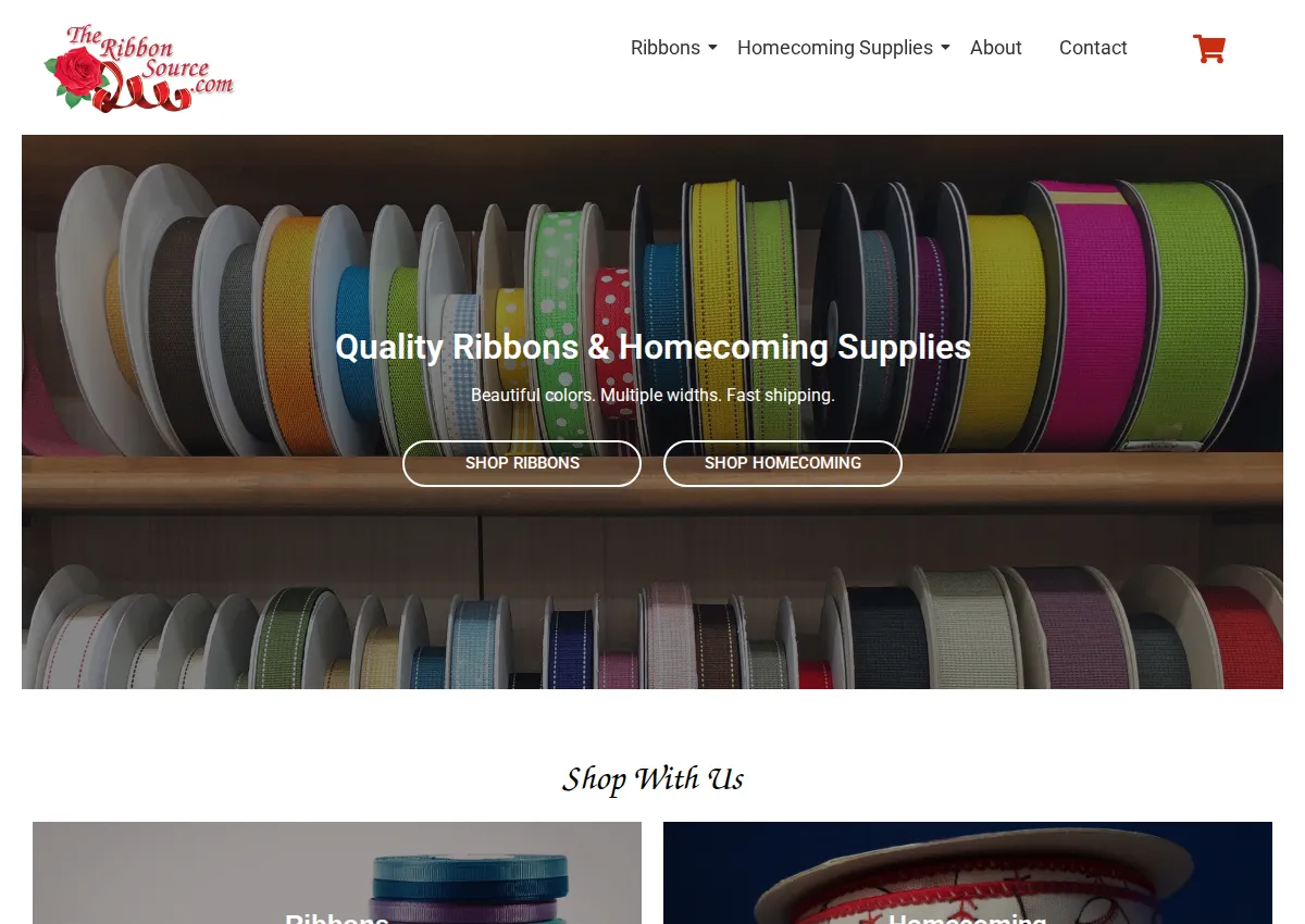 Store homepage