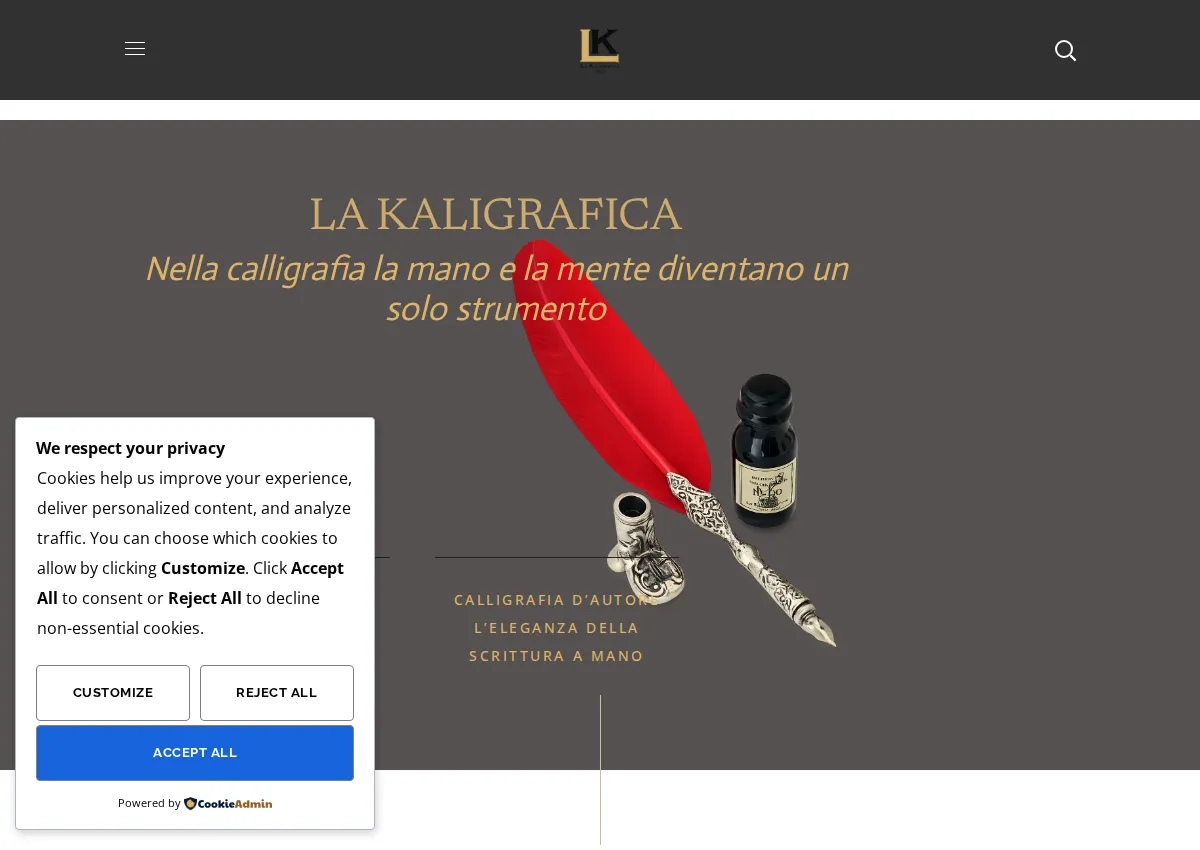 Store homepage