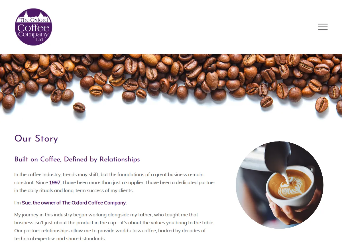 Store homepage