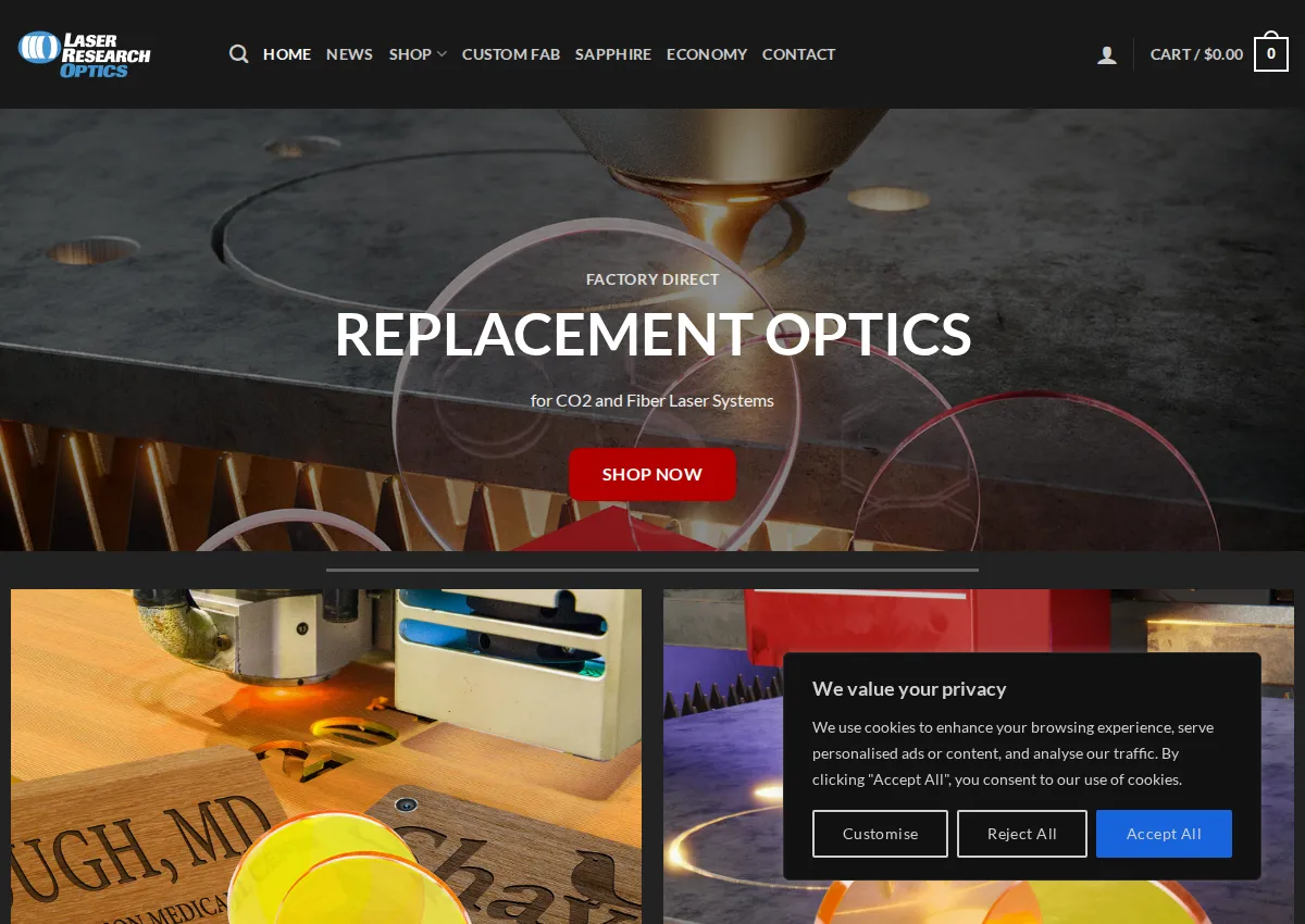Store homepage