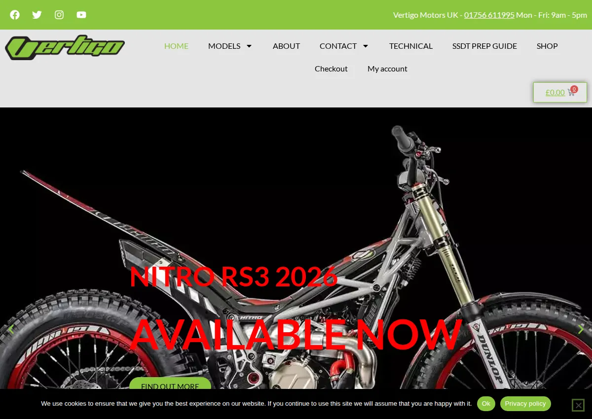 Store homepage