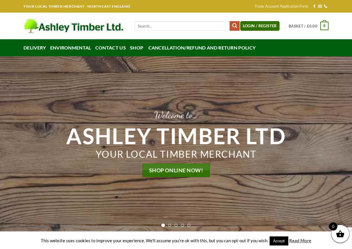 Store homepage