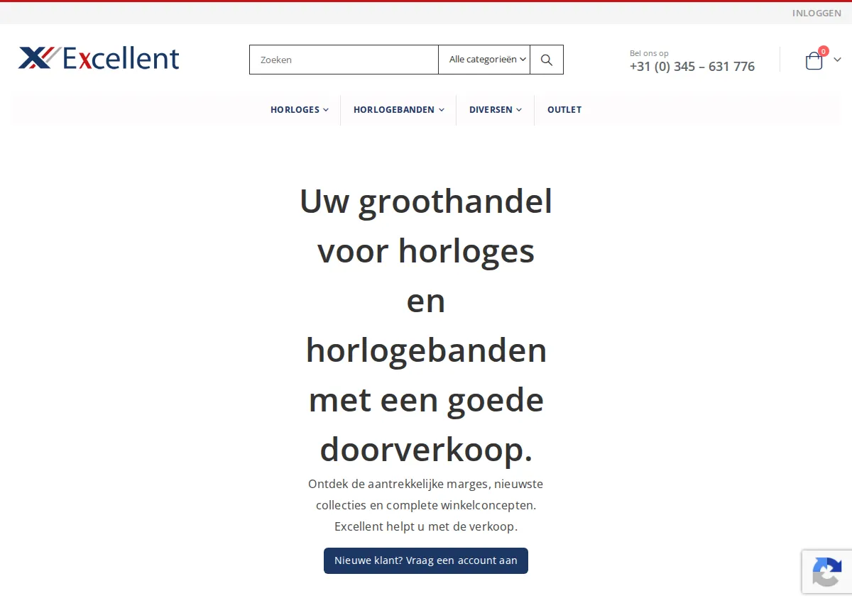 Store homepage