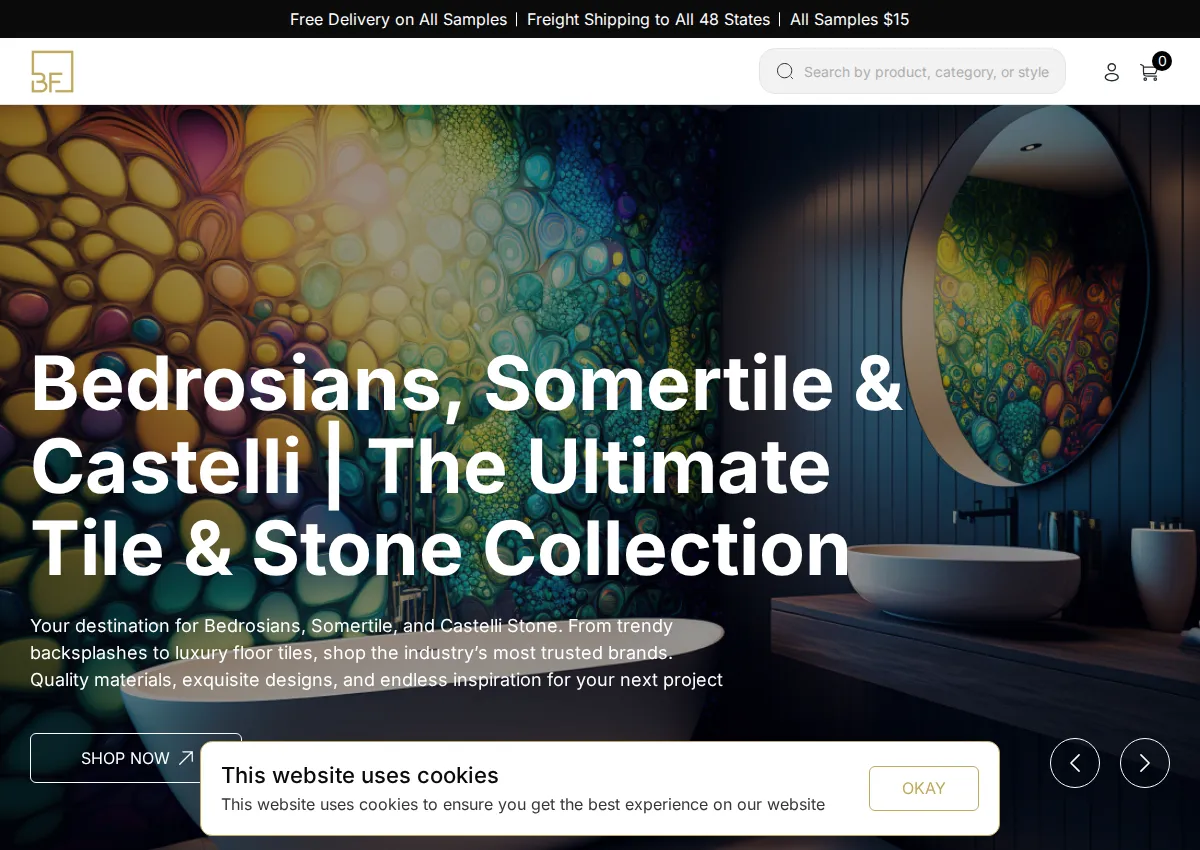 Store homepage
