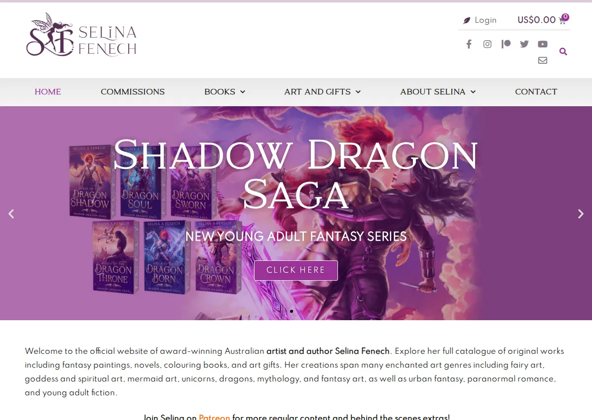 Store homepage