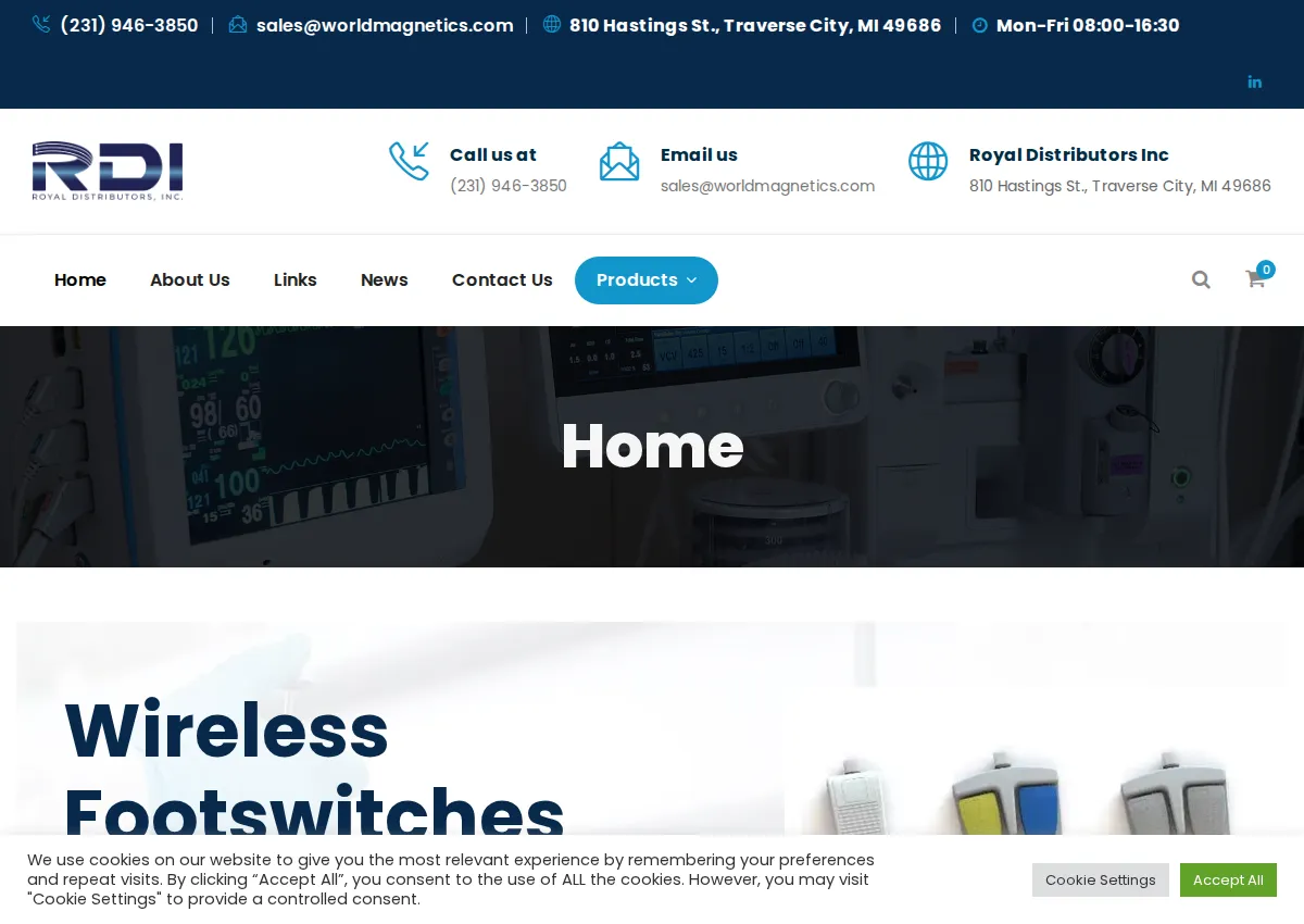 Store homepage