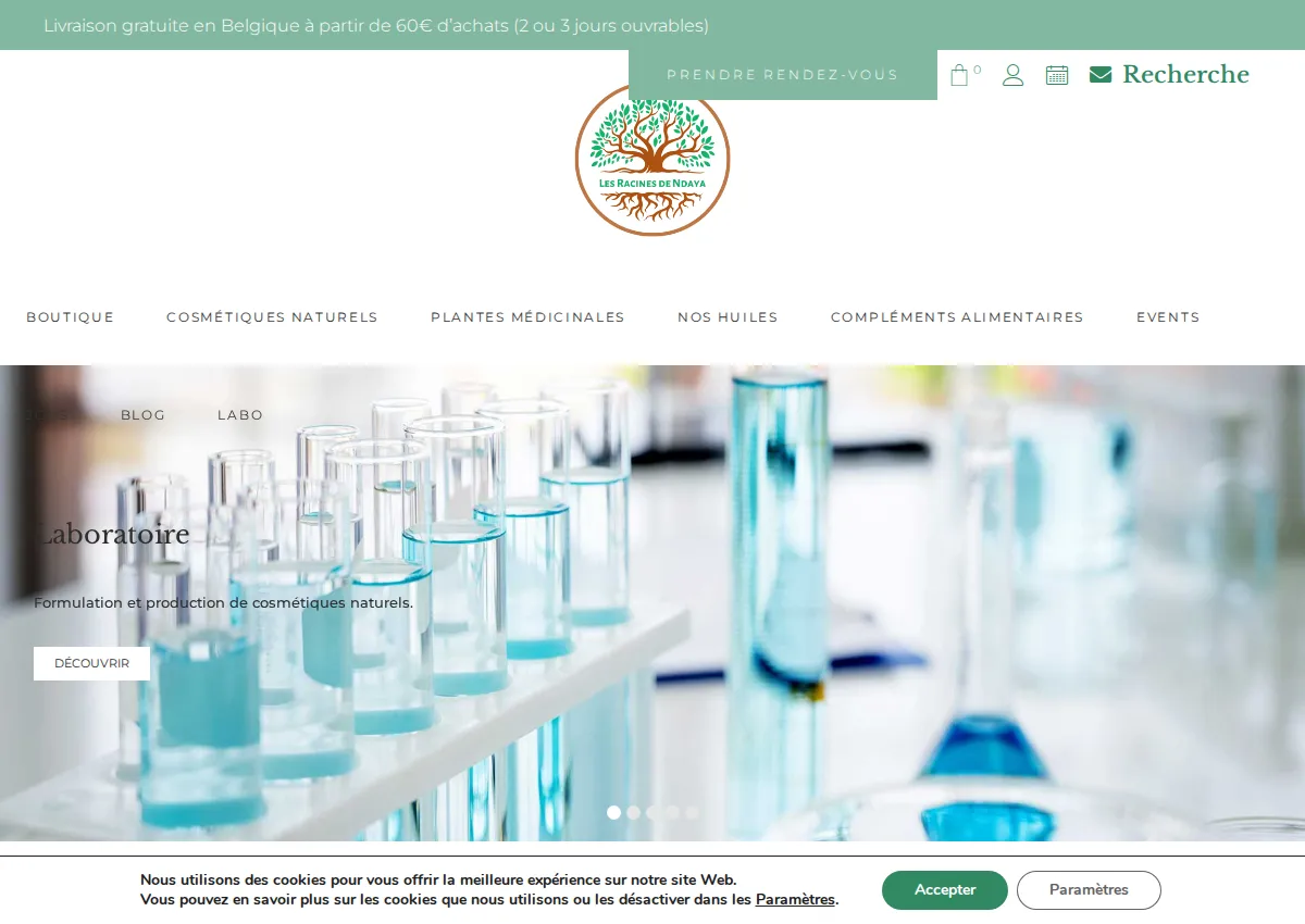 Store homepage