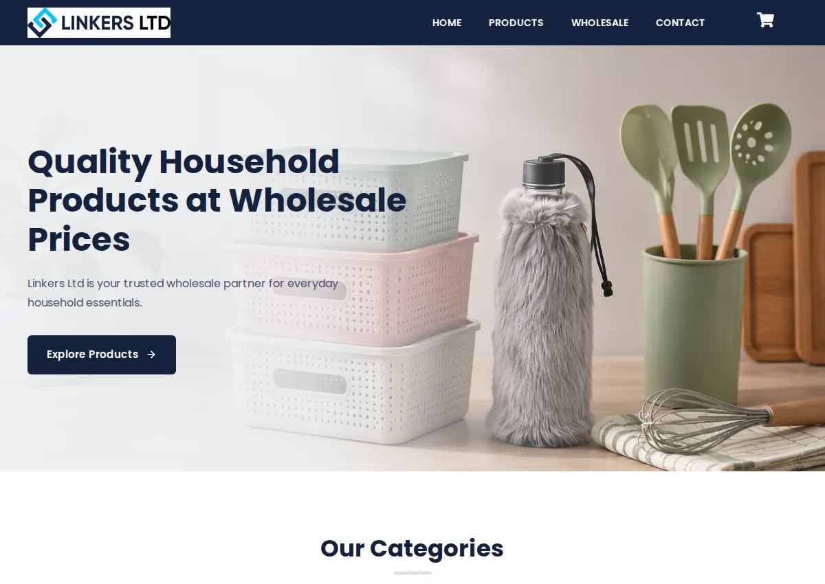 Store homepage