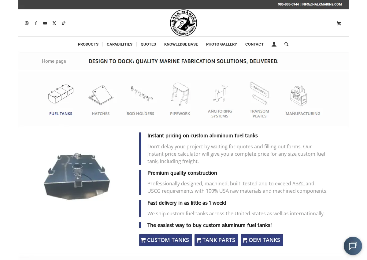 Store homepage