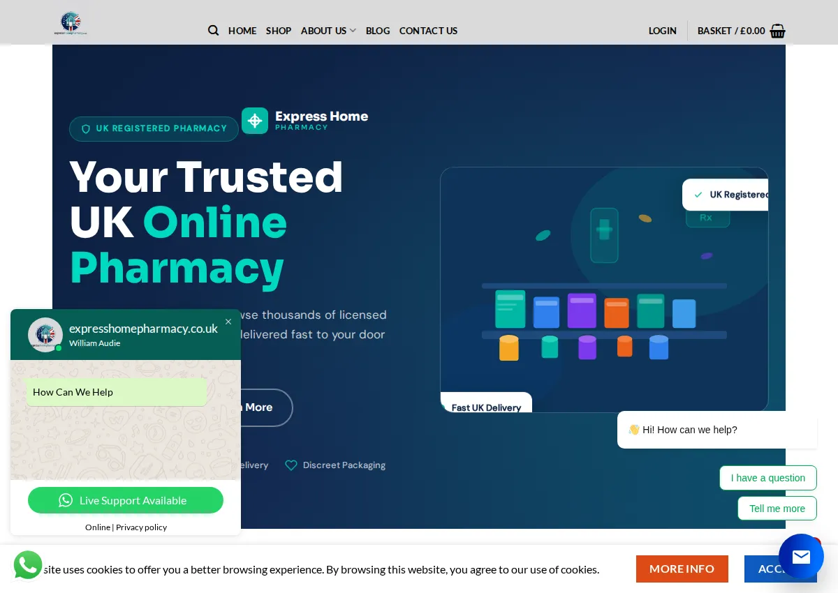 Store homepage
