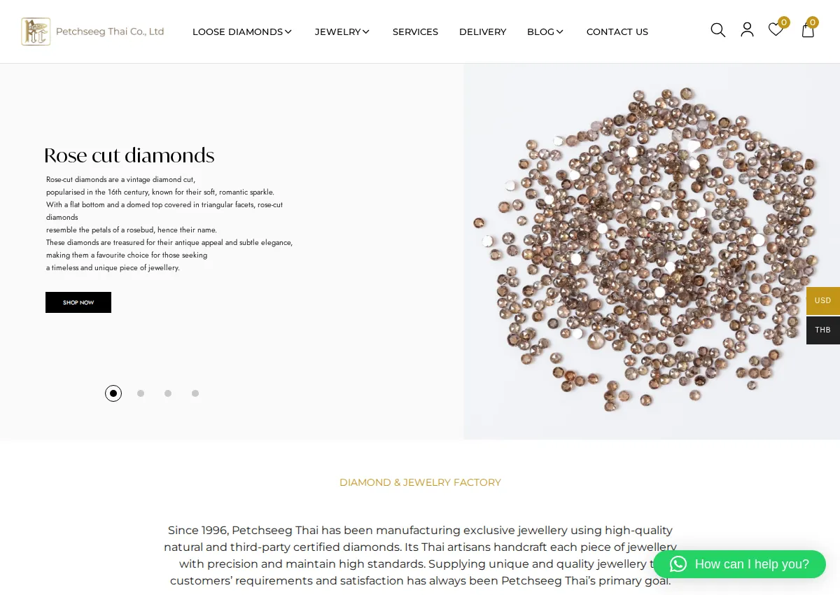 Store homepage