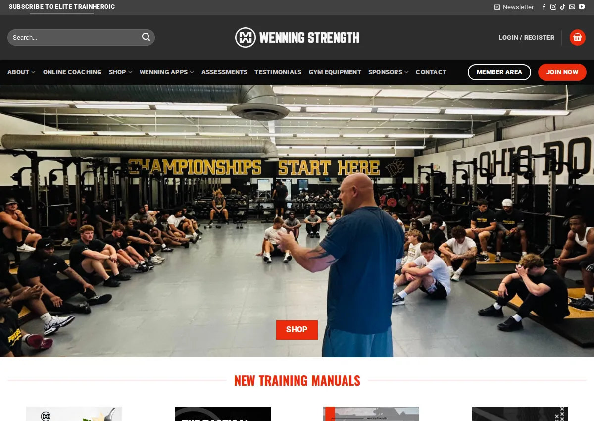 Store homepage