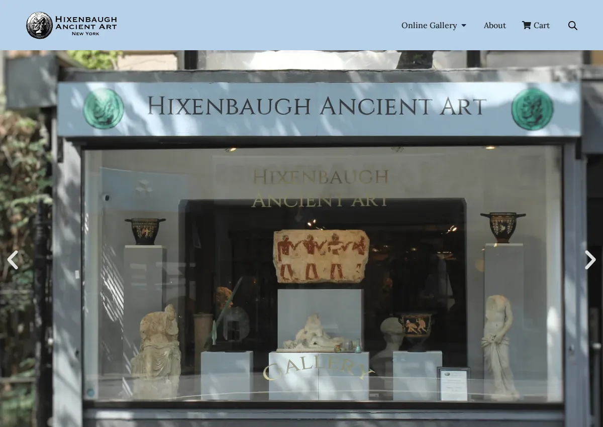 Store homepage