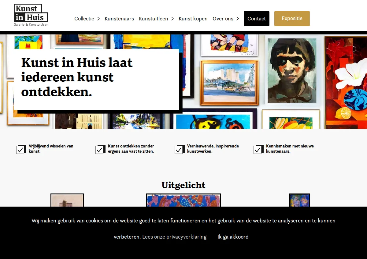 Store homepage