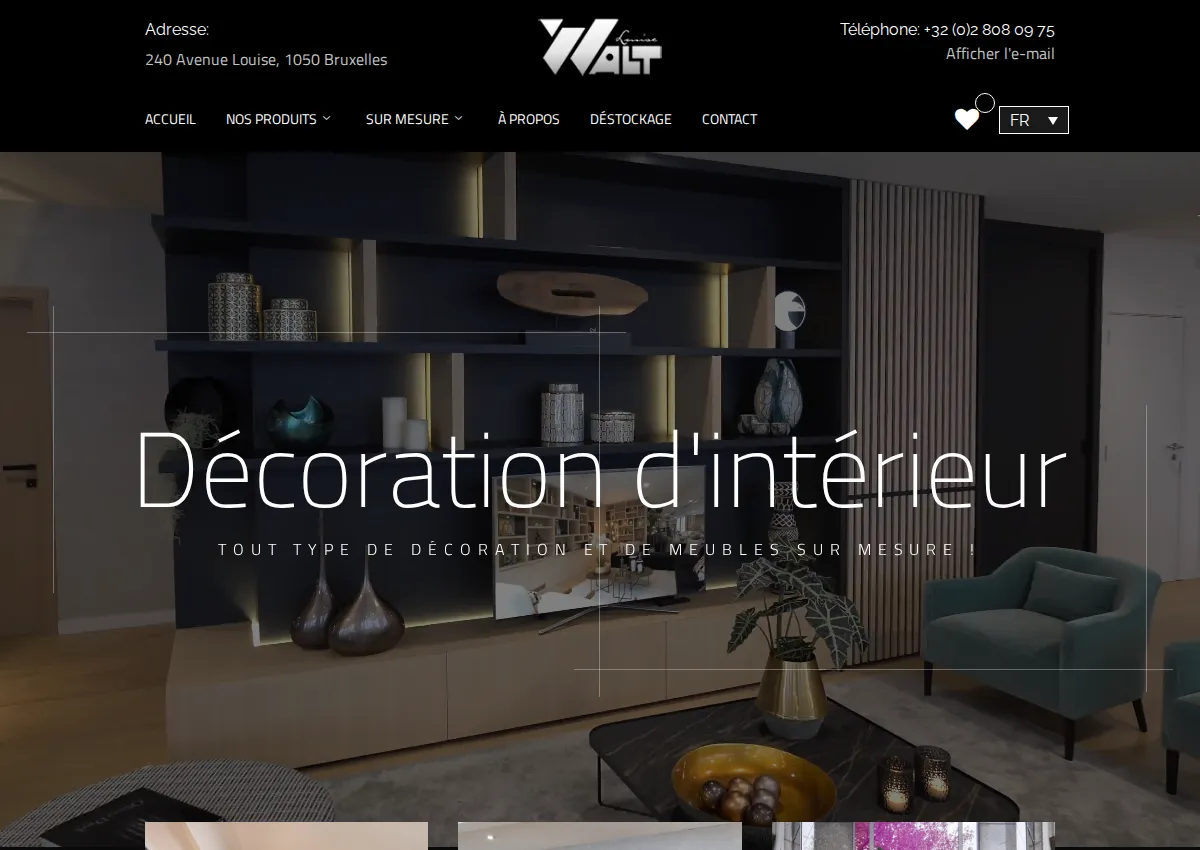 Store homepage