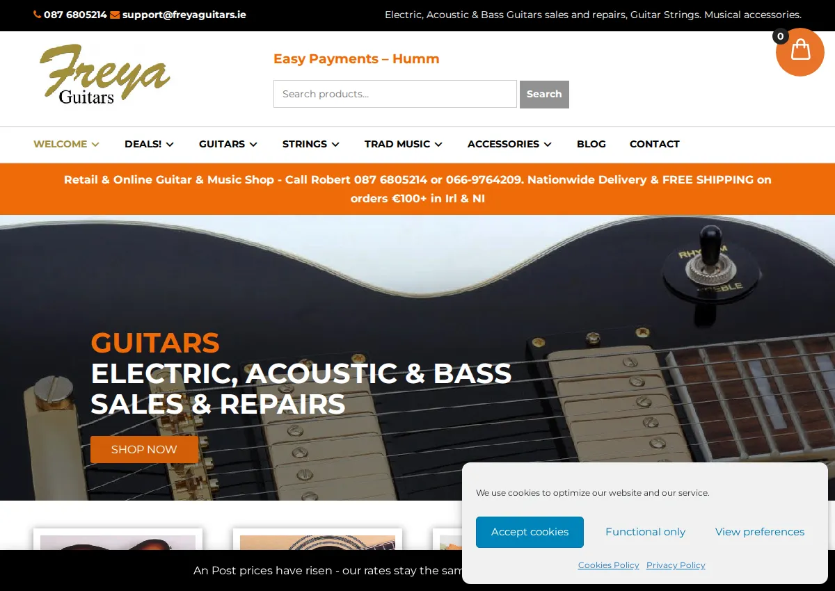 Store homepage