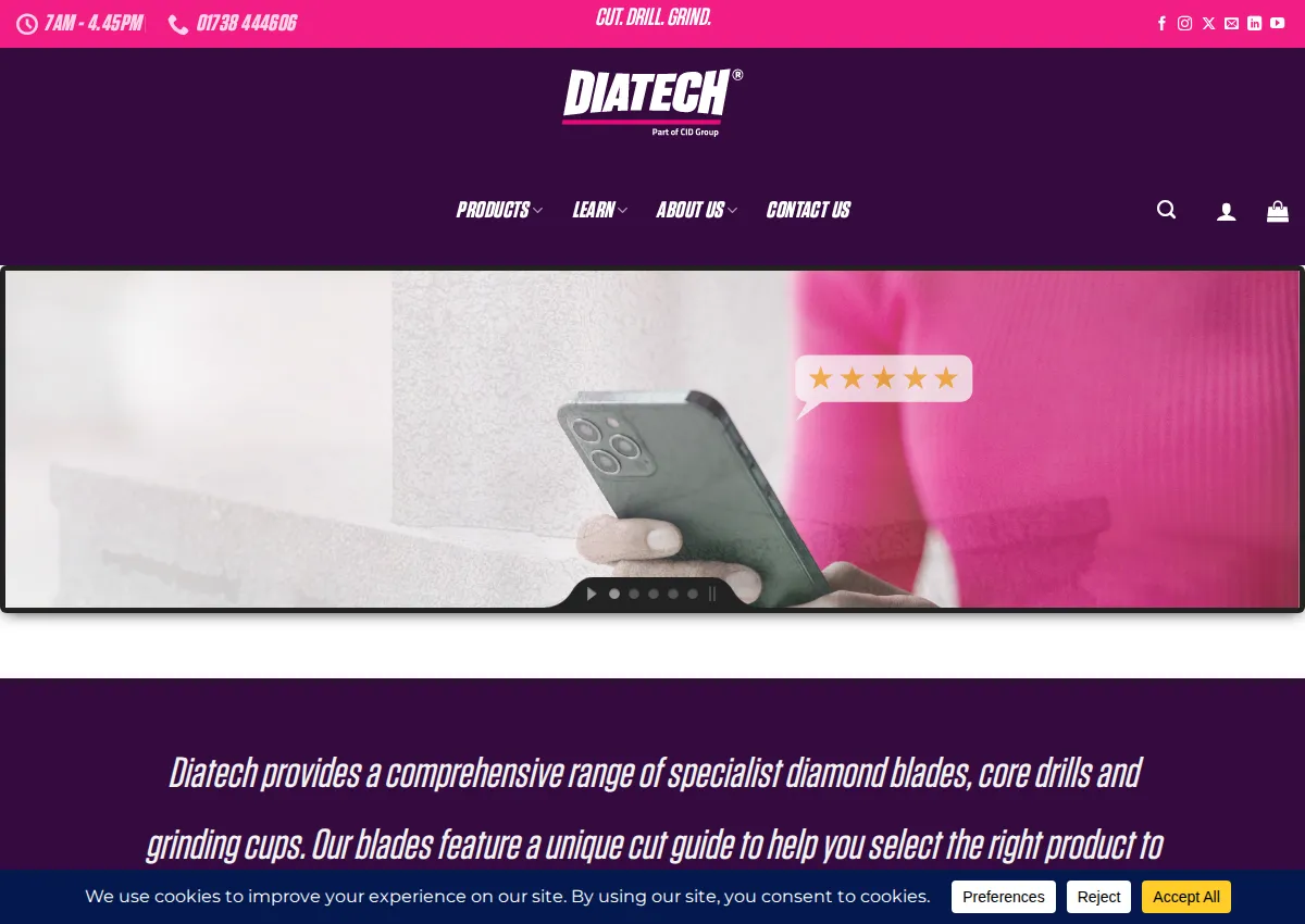 Store homepage