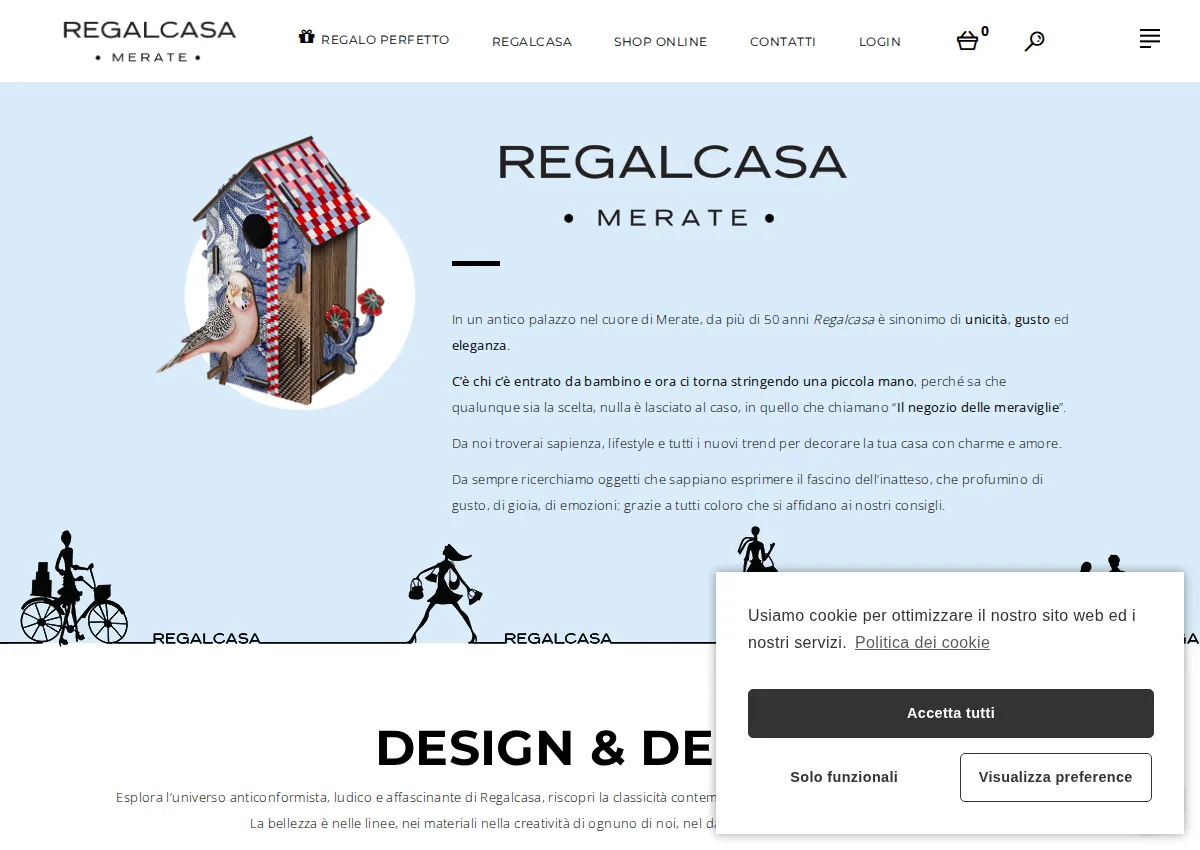 Store homepage
