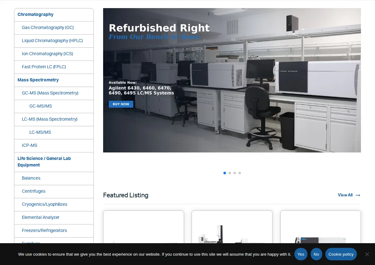 Store homepage