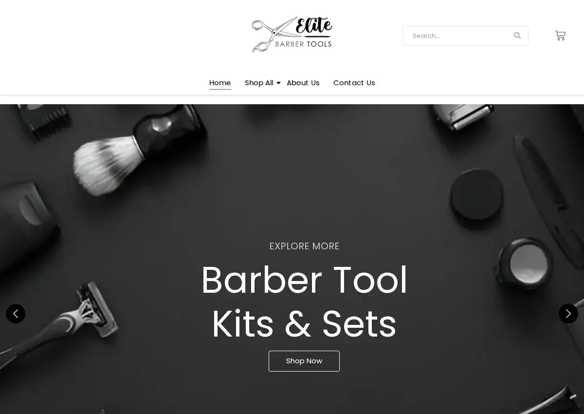 Store homepage