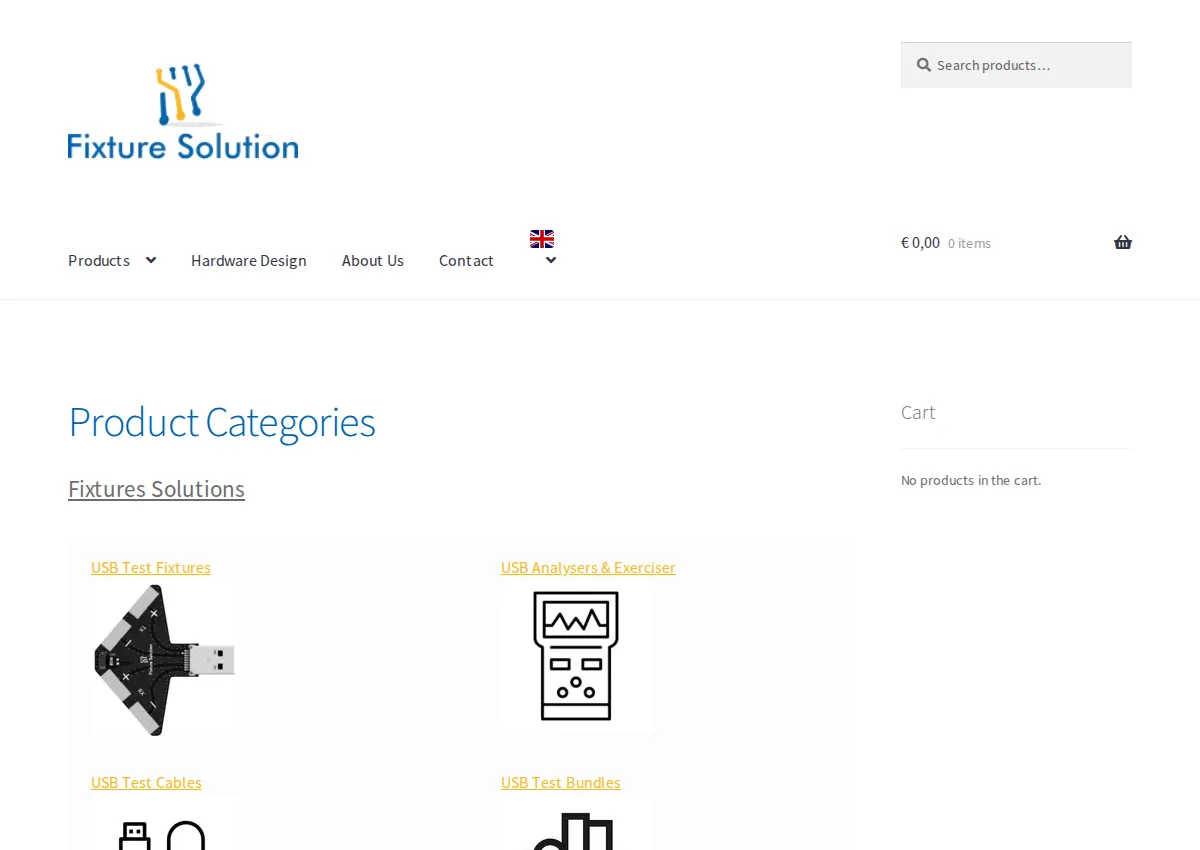 Store homepage