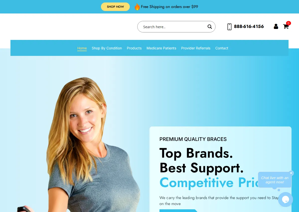Store homepage