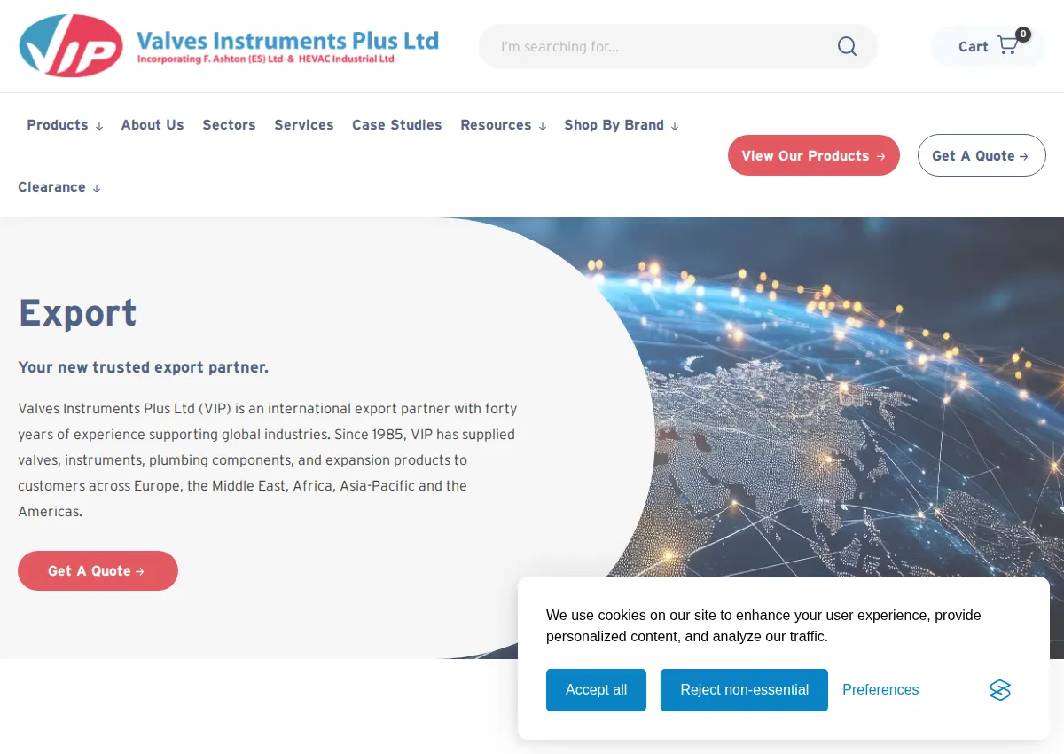 Store homepage