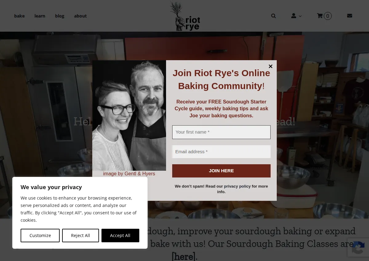 Store homepage