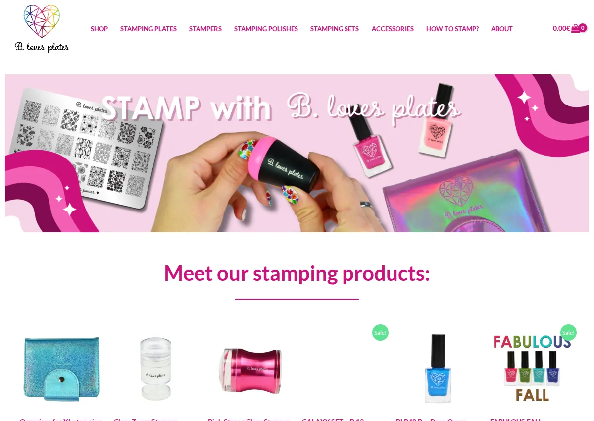 Store homepage