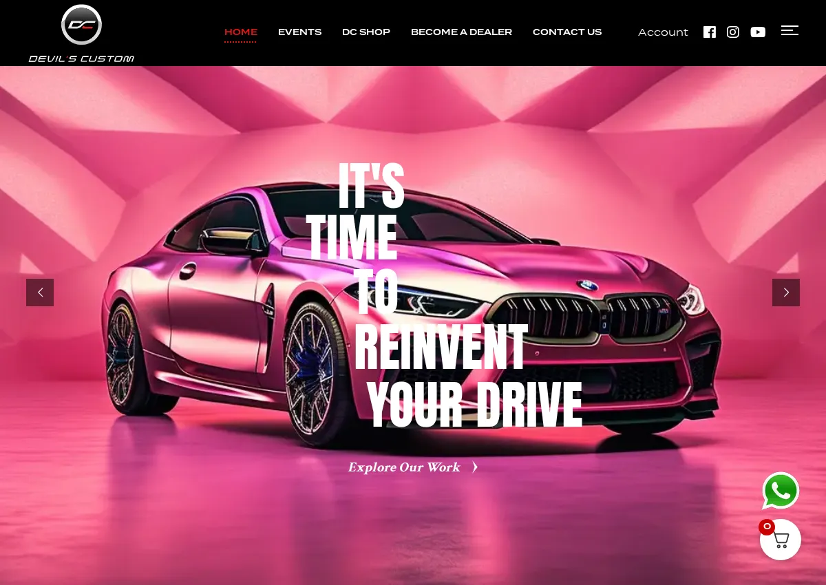 Store homepage