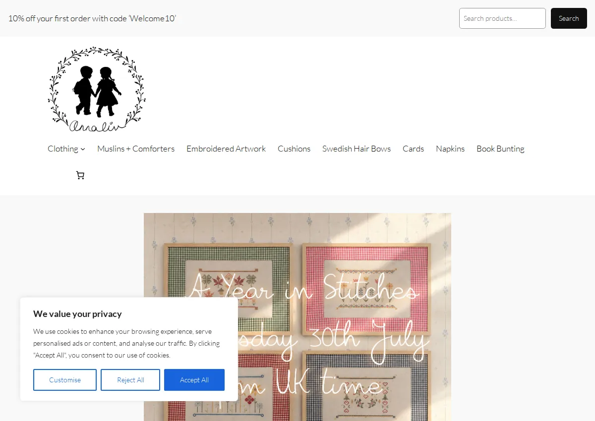 Store homepage