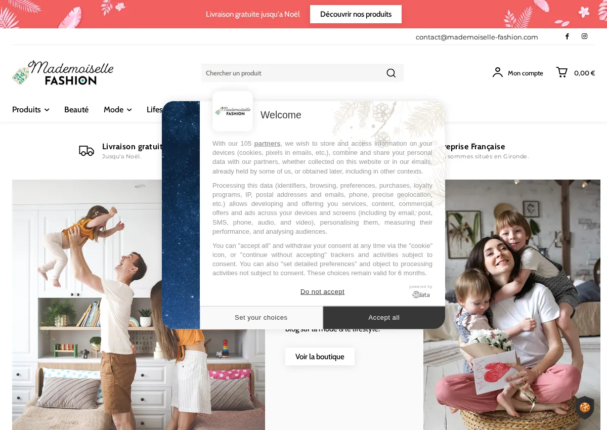 Store homepage