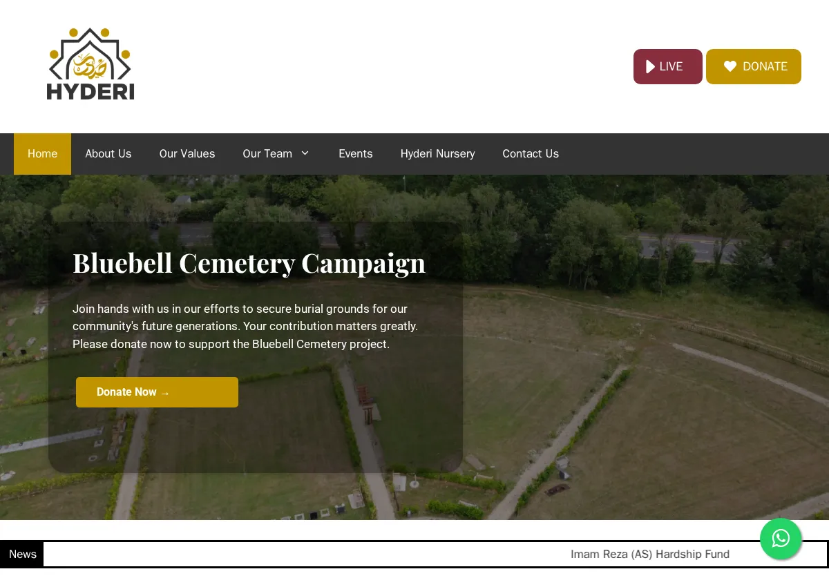Store homepage