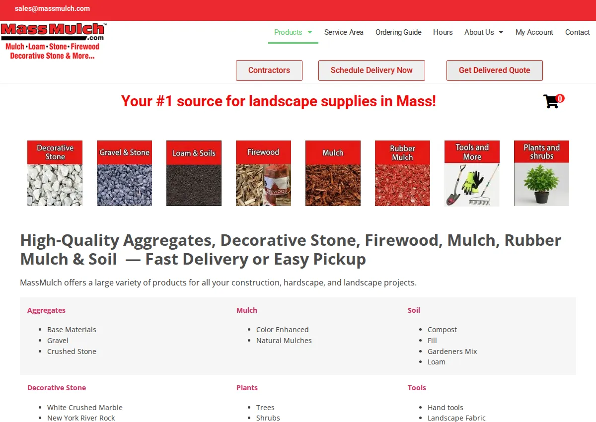 Store homepage