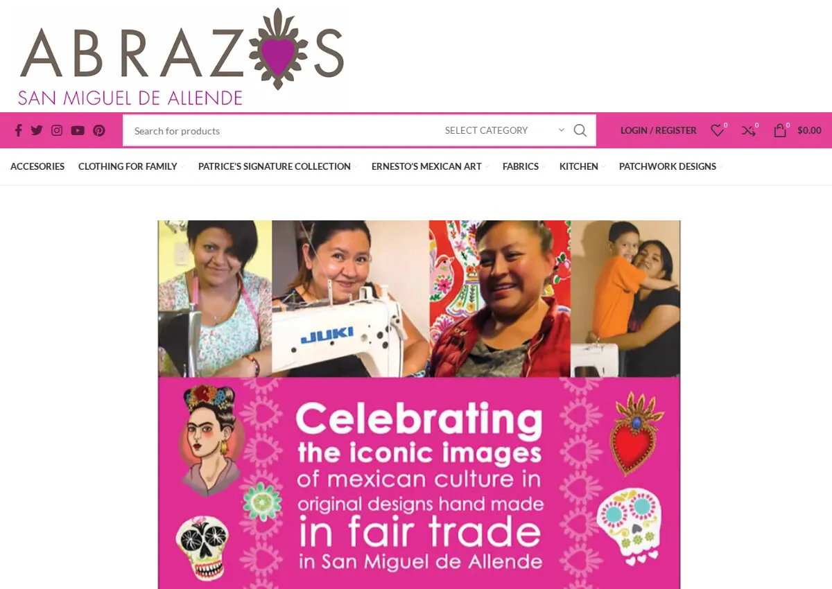 Store homepage