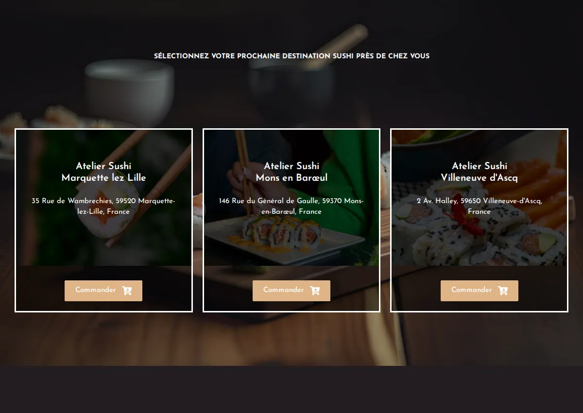 Store homepage