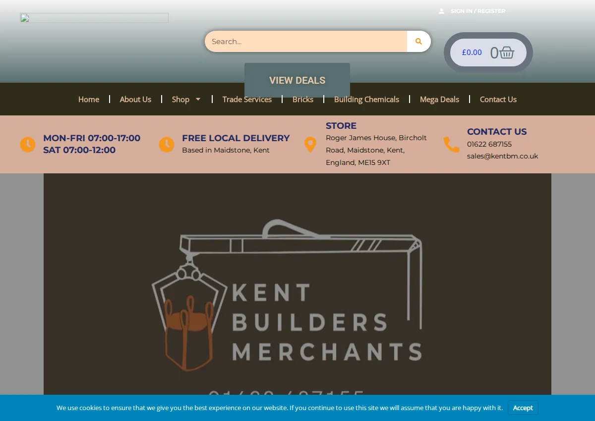 Store homepage