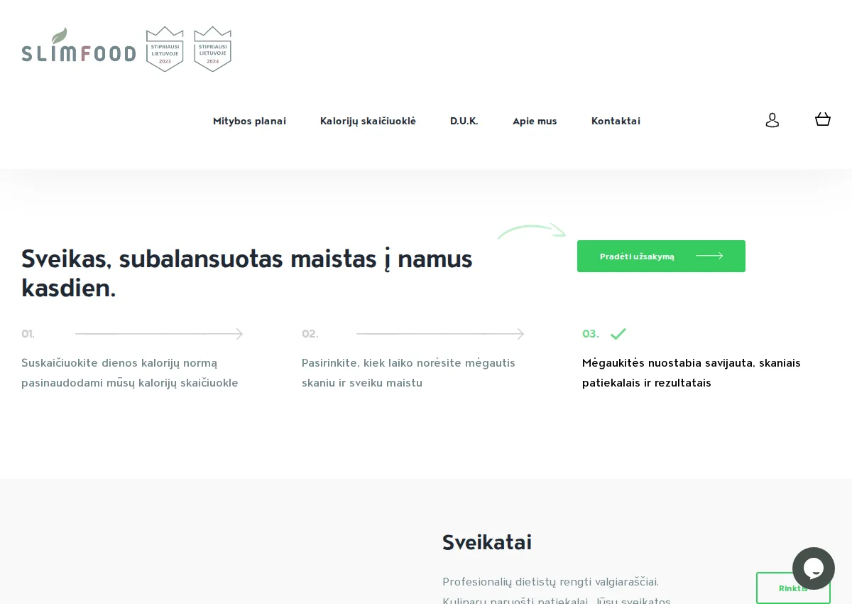 Store homepage