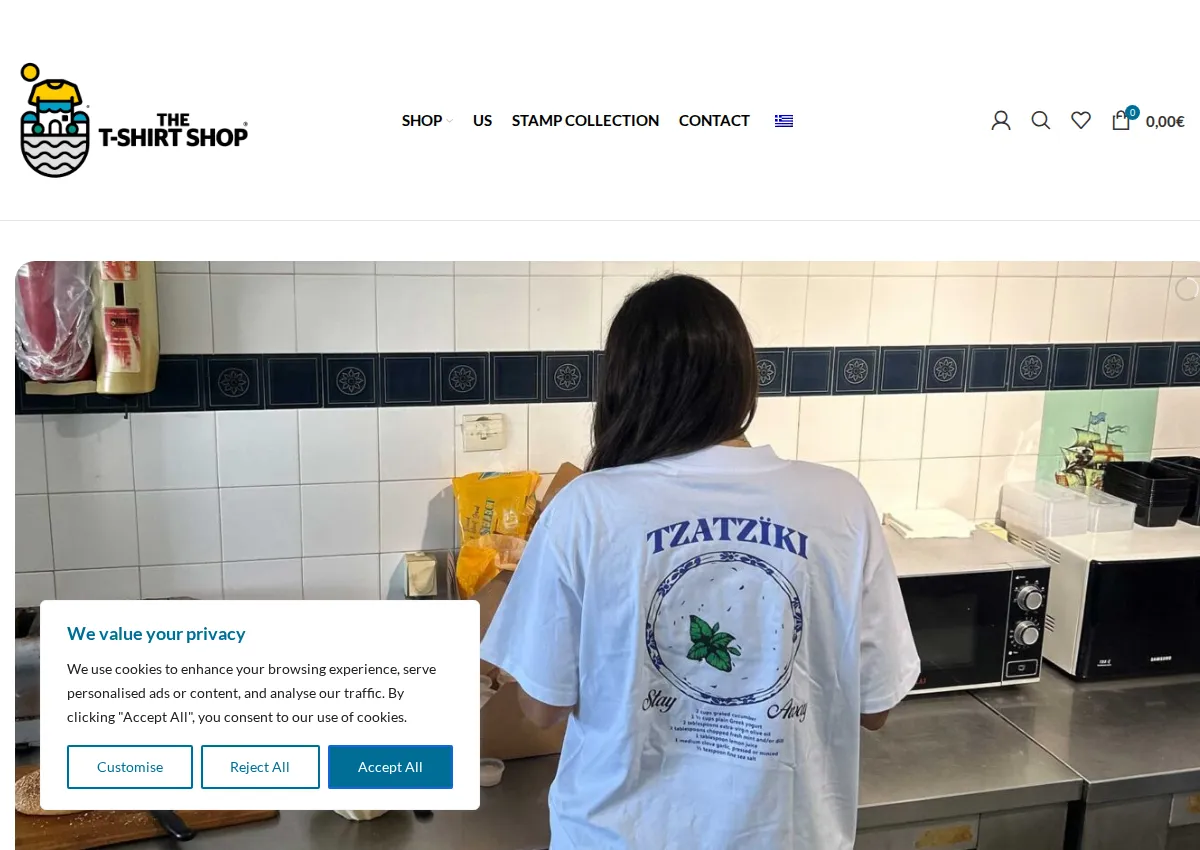 Store homepage