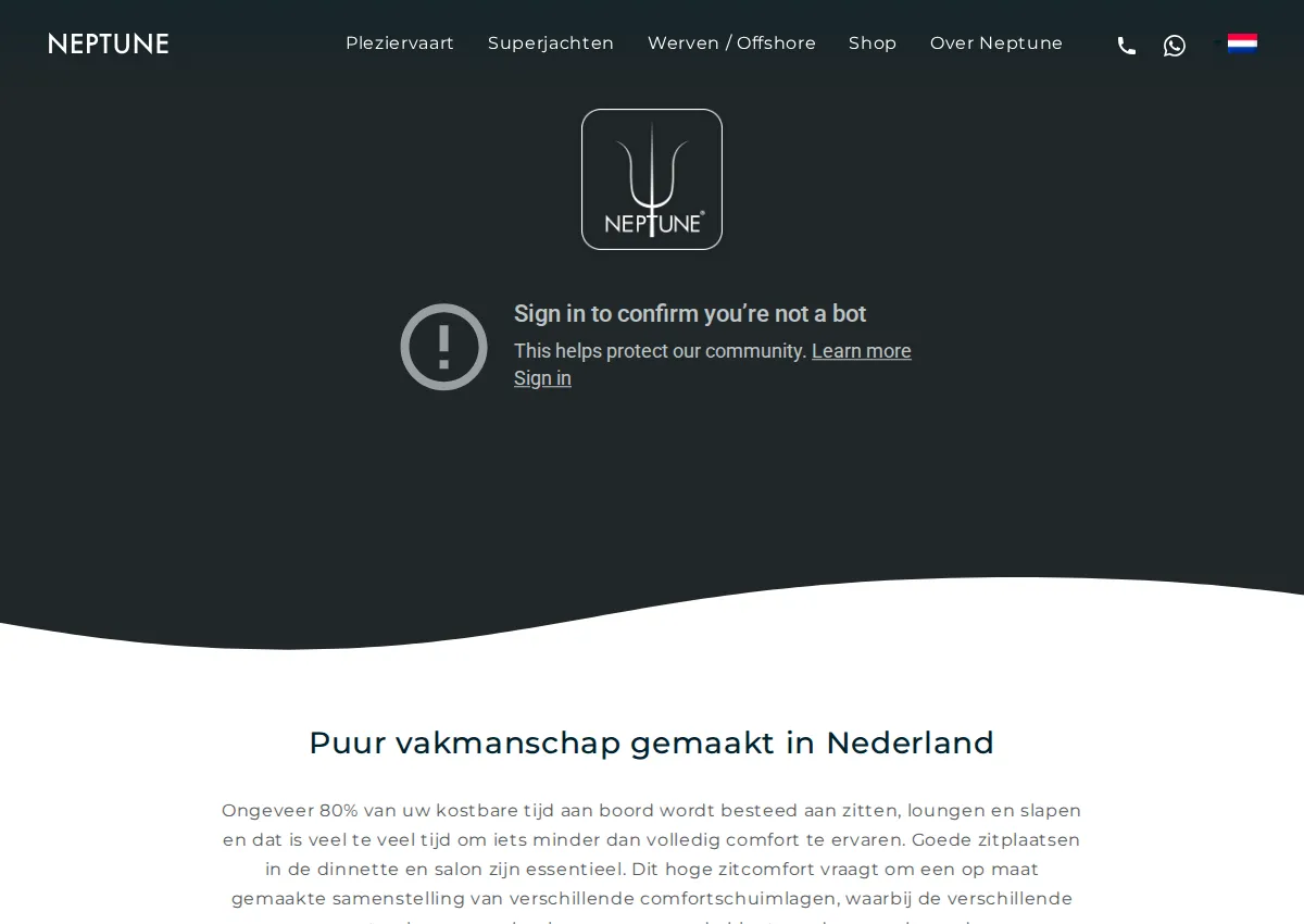 Store homepage
