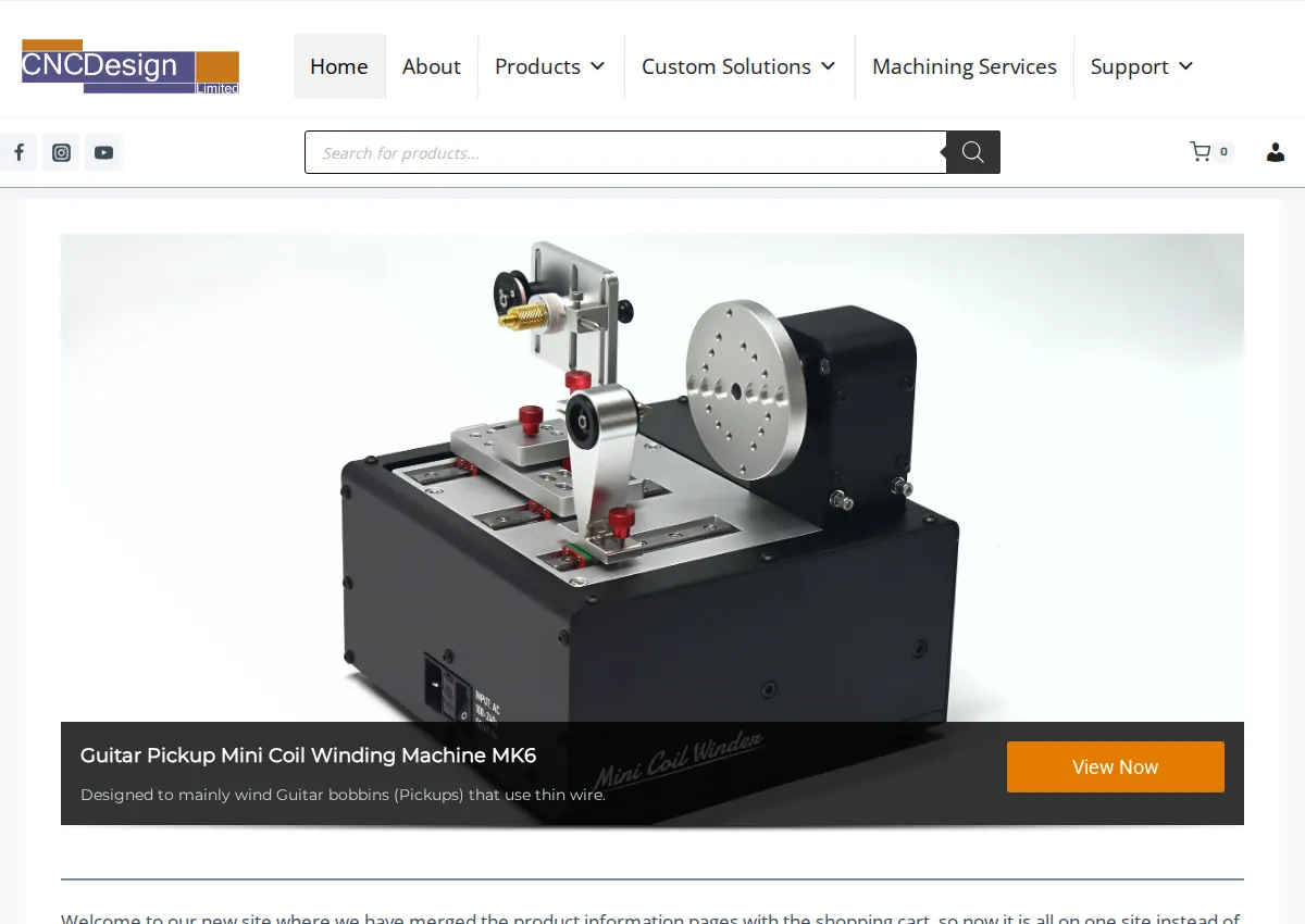 Store homepage