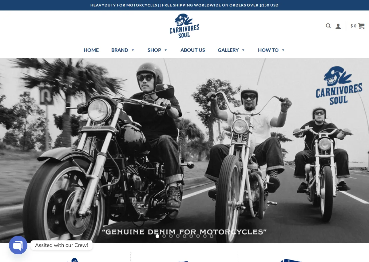 Store homepage