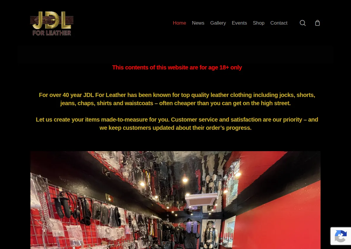Store homepage