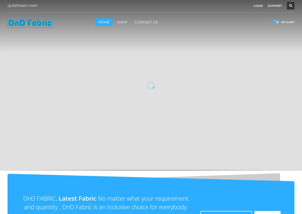 Store homepage