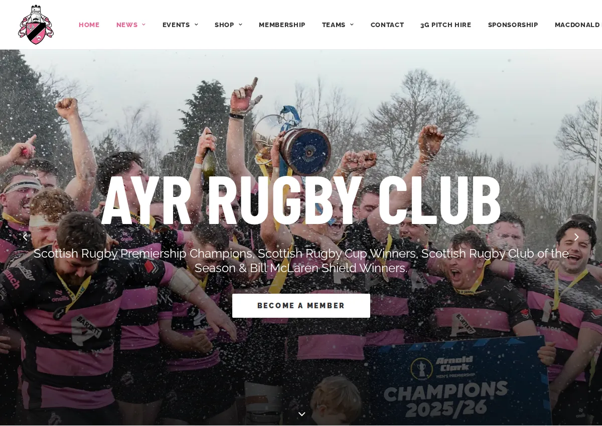 Store homepage
